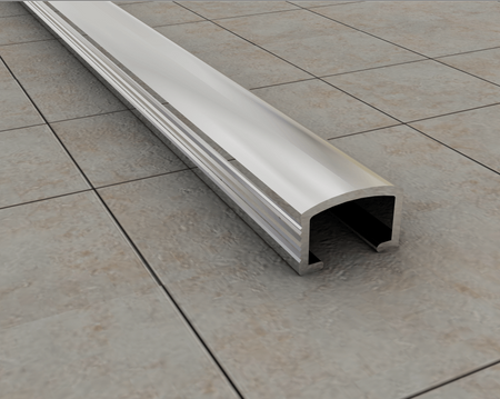 Aluminium Listello Border Profile Silver