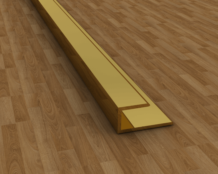 Aluminium Laminate Finishing Profile Gold