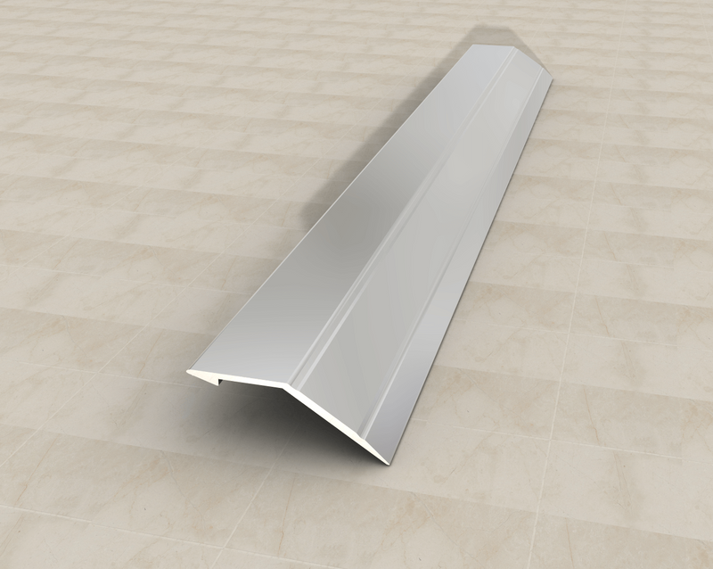 Aluminium Sloping Edge Transition Profile Silver