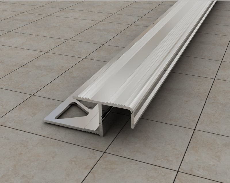 Aluminium Stair Nosing Profile Silver