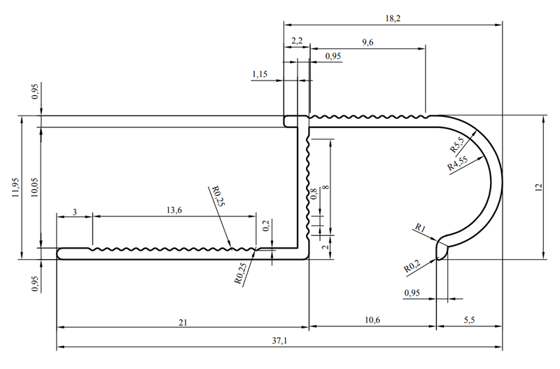 Aluminium Stair Nosing Profile