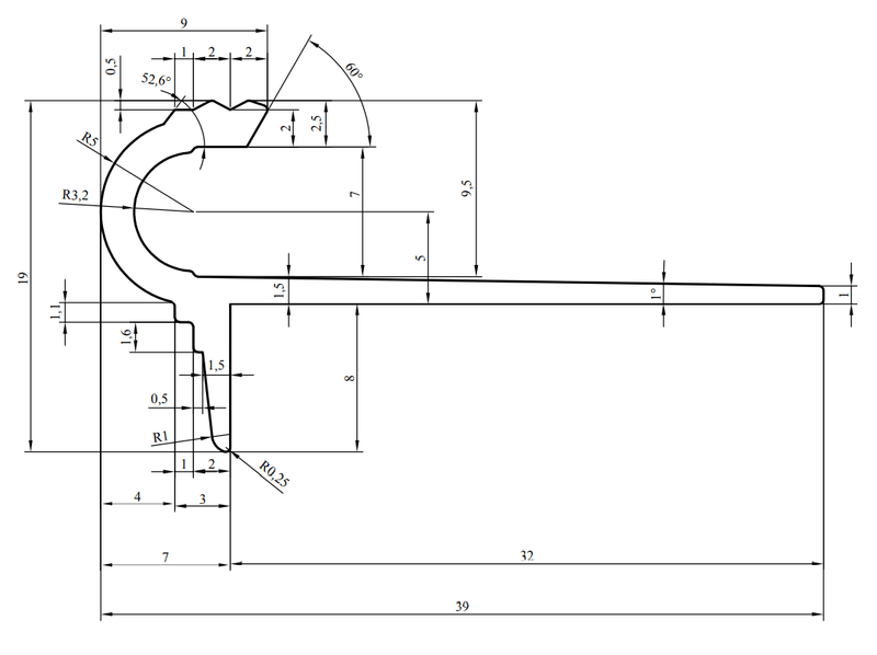 Aluminium Stair Nosing Profile