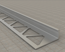 Aluminium Straight Edge Tile Trim Profile Silver