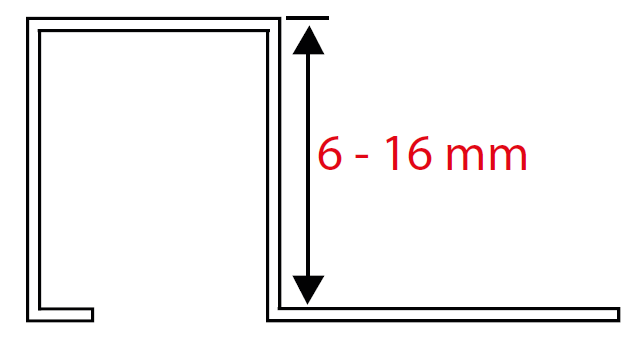 Stainless Steel Box Edge Tile Trim