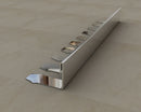 Stainless Steel Formable Straight Edge Tile Trim Profile Silver