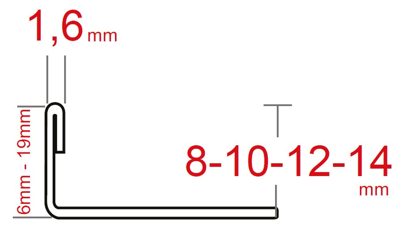 Stainless Steel Formable Straight Edge Tile Trim Profile