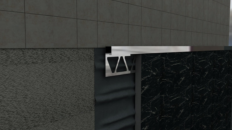 Stainless Steel Square Edge Tile Trim Application