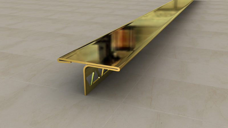 Stainless Steel Stair Nosing Profile Gold