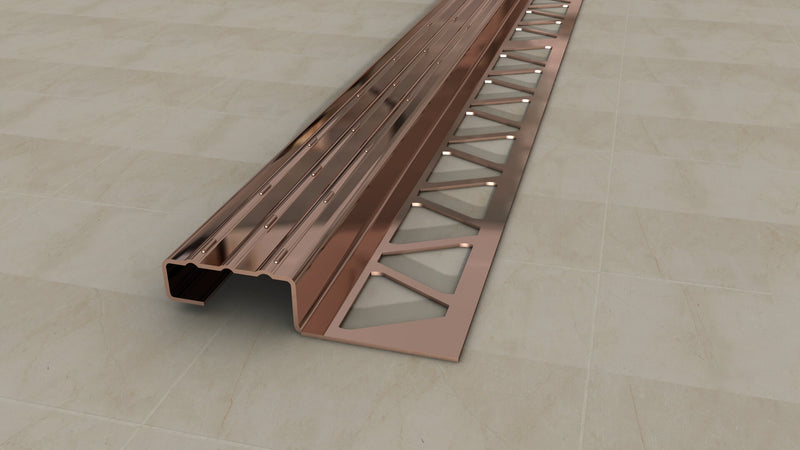 Stainless Steel Stair Nosing Profile Bronze