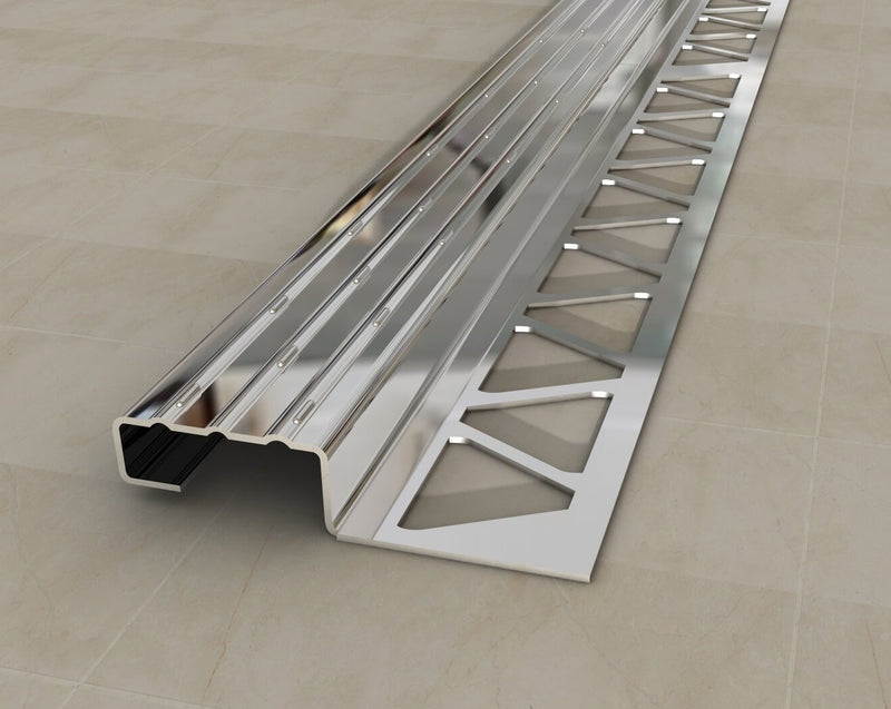 Stainless Steel Stair Nosing Profile Silver