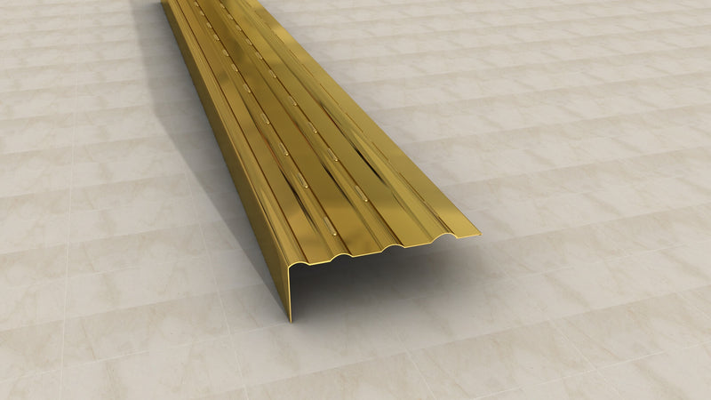 Stainless Steel Stair Nosing Profile Gold