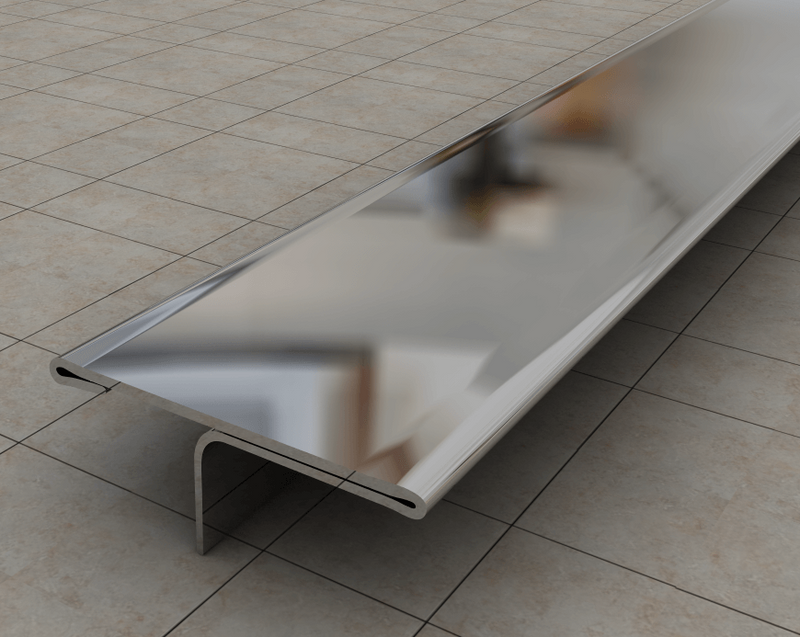 Stainless Steel T Shaped Flooring Profile Silver