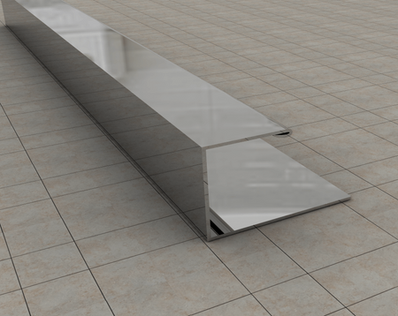 Stainless Steel U Shaped Flooring Profile Silver